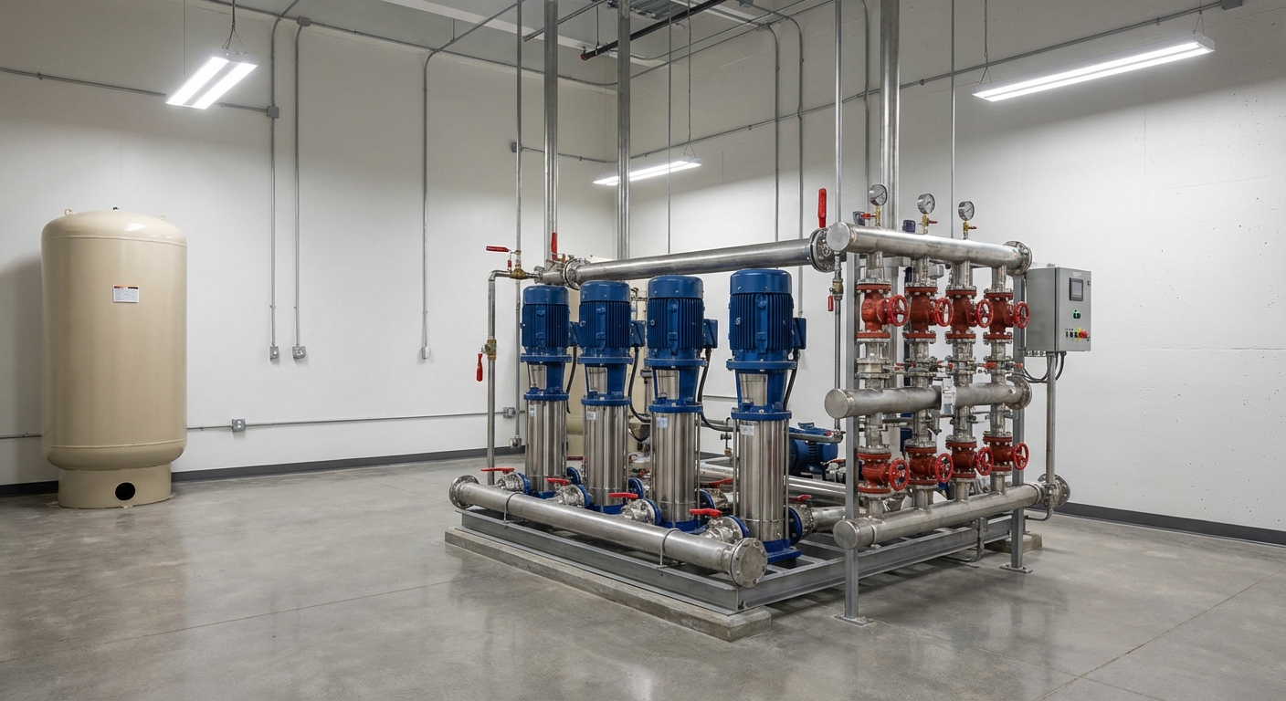 مضخات مياه للمباني والأبراج السكنية