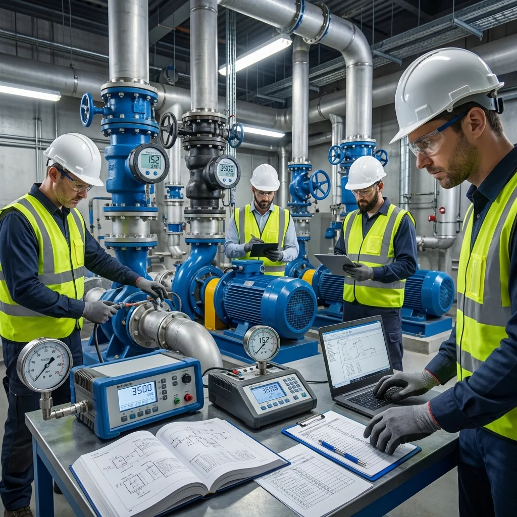 فحص وتشغيل المضخات - Commissioning